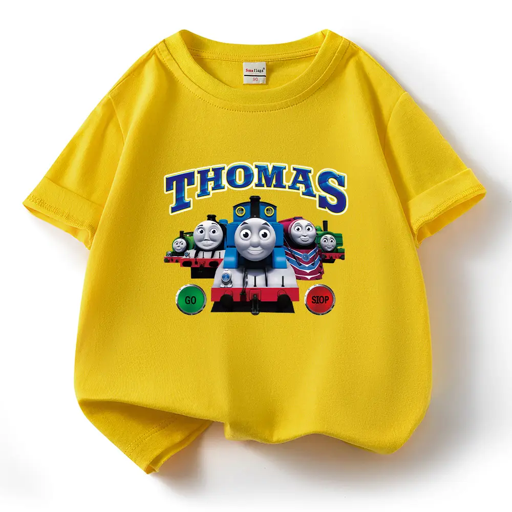 Thomas Train Printed Cotton T-Shirt for Kids - Image 6