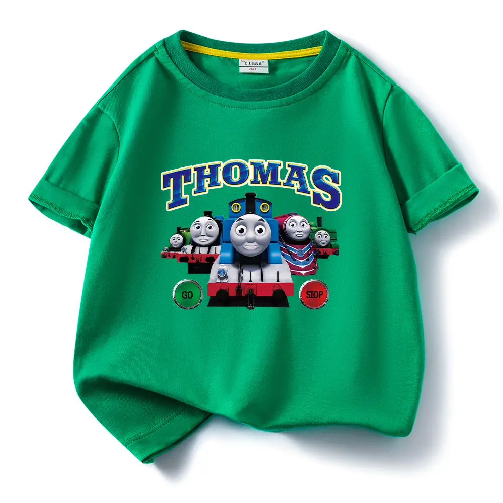 Thomas Train Printed Cotton T-Shirt for Kids - Image 8