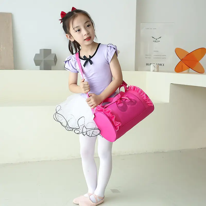 Red Latin Ballet School Dance Bag for Girls - Image 21
