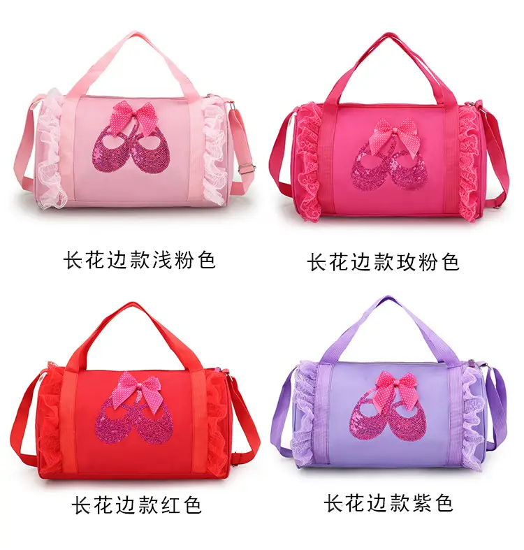 Red Latin Ballet School Dance Bag for Girls — feature 10