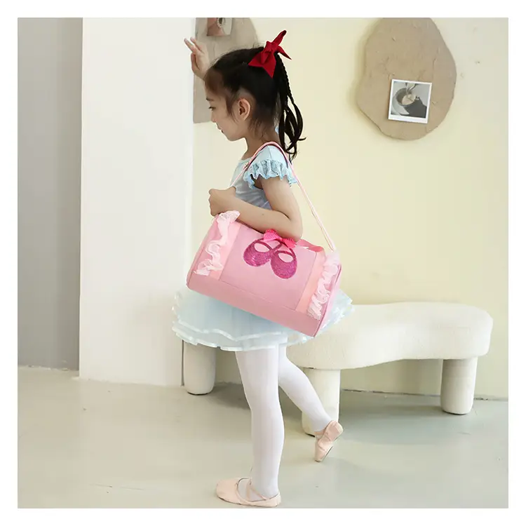 Red Latin Ballet School Dance Bag for Girls — feature 36