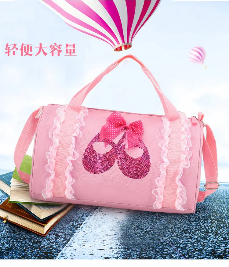 Red Latin Ballet School Dance Bag for Girls — feature 6