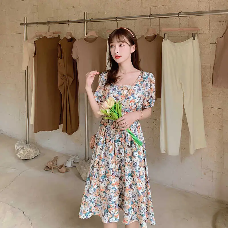 Fat Sister Plus Size Floral Dress 2022 Summer - Image 2