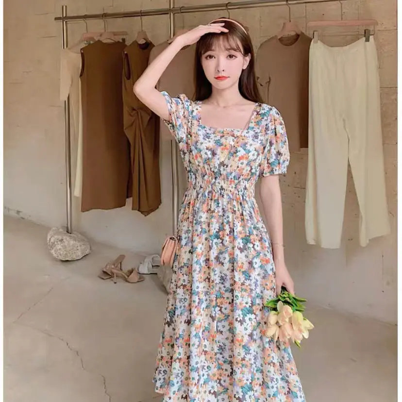Fat Sister Plus Size Floral Dress 2022 Summer - Image 4