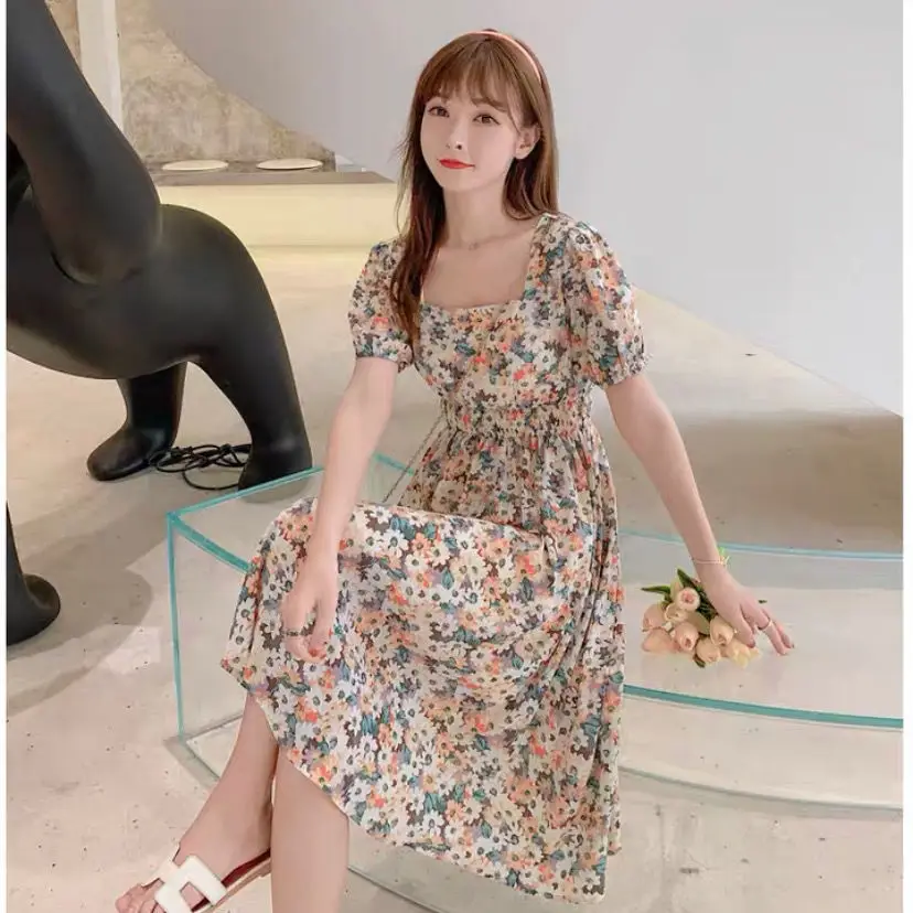 Fat Sister Plus Size Floral Dress 2022 Summer - Image 5
