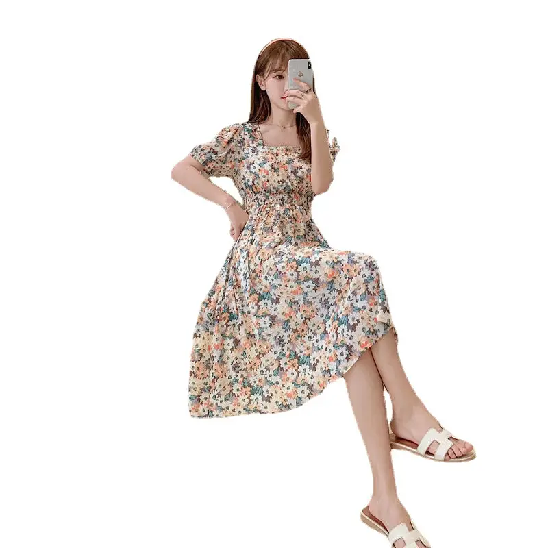 Fat Sister Plus Size Floral Dress 2022 Summer - Image 6