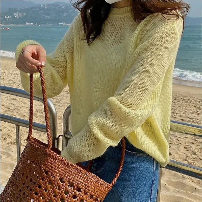 2025 Women's Long Sleeve Knit Sweater Sunscreen Set - Image 6