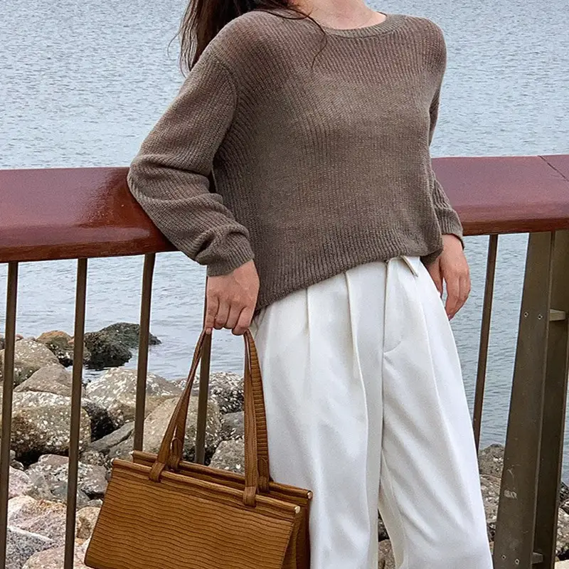2025 Women's Long Sleeve Knit Sweater Sunscreen Set - Image 8