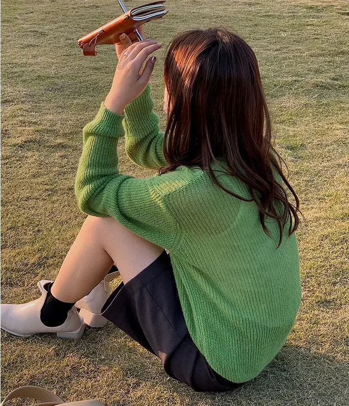 2025 Women's Long Sleeve Knit Sweater Sunscreen Set - Image 4