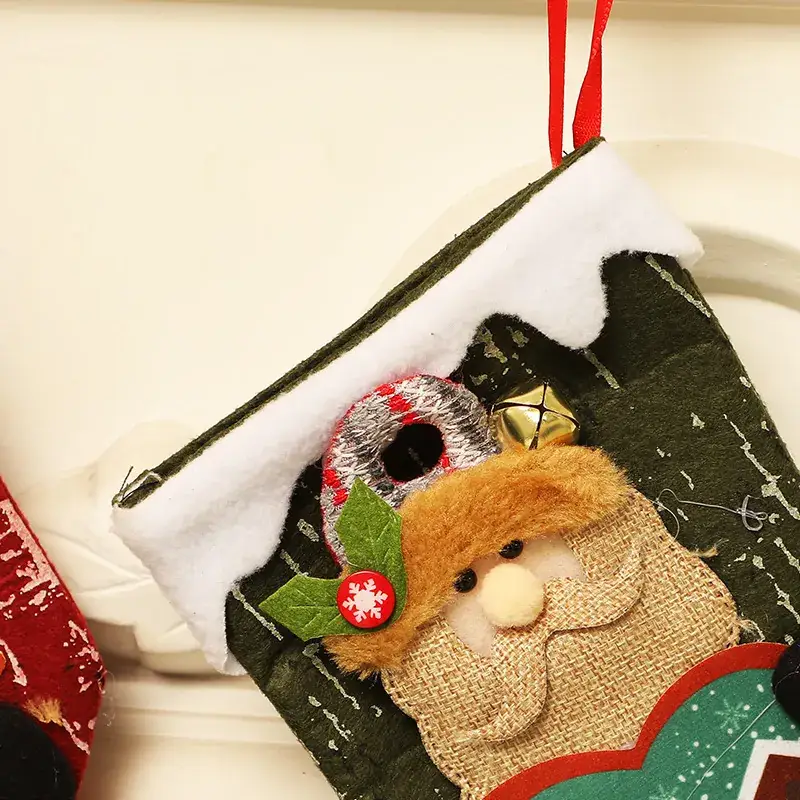 Small Size Christmas Socks Gift Bag Decor - Image 6
