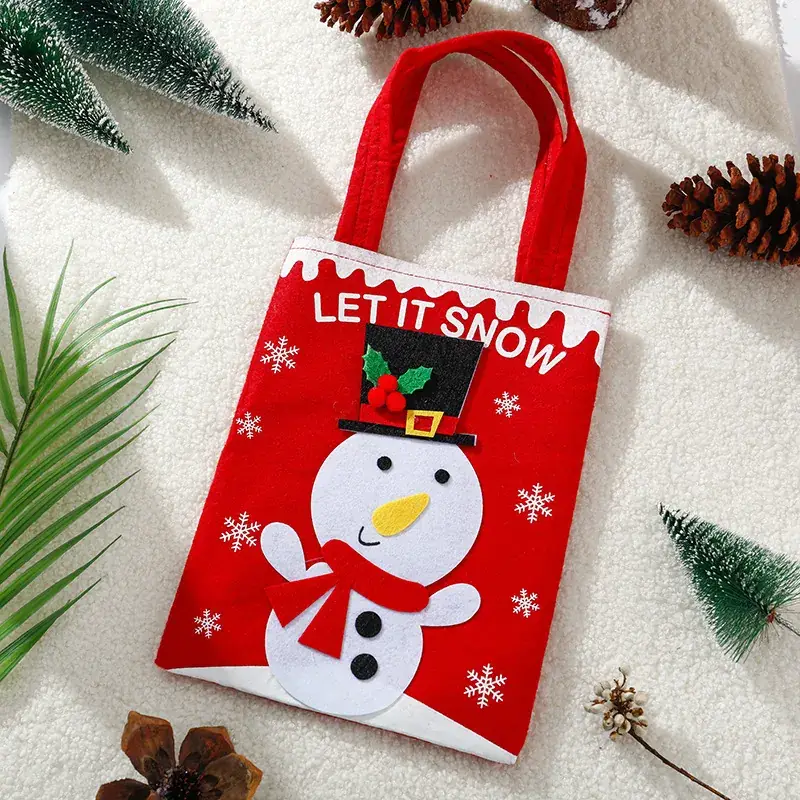 Christmas Elf Santa Claus Handbag Gift Bag Red 35cm - Image 18