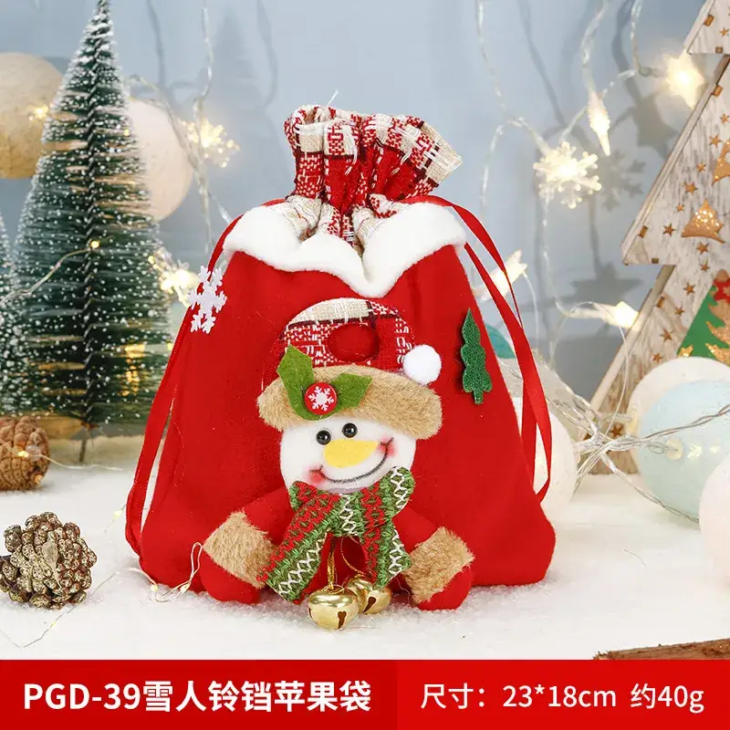 Christmas Elf Santa Claus Handbag Gift Bag Red 35cm - Image 10