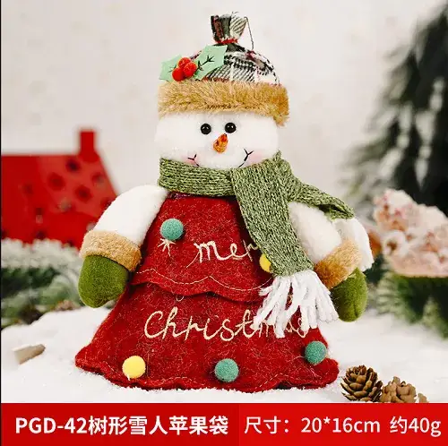 Christmas Elf Santa Claus Handbag Gift Bag Red 35cm - Image 13