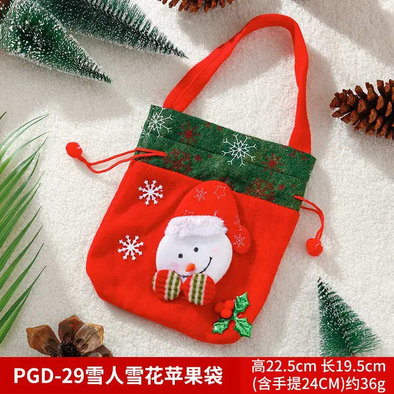 Christmas Elf Santa Claus Handbag Gift Bag Red 35cm - Image 6