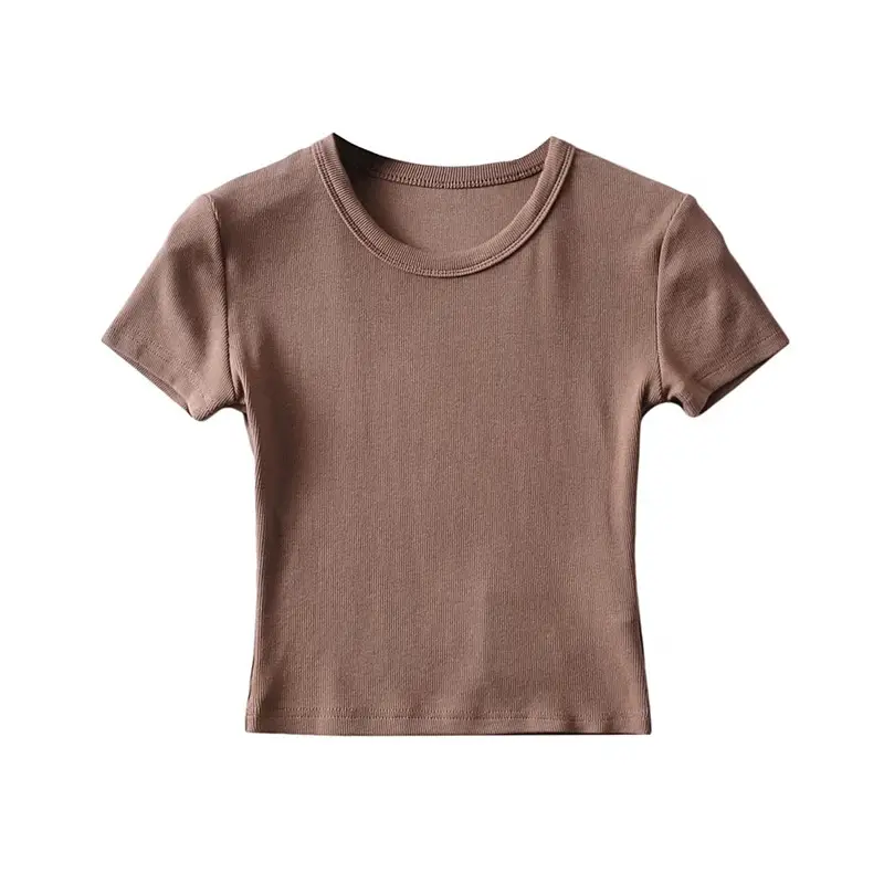 Women White Short Sleeve Stretch T-Shirt - Image 7