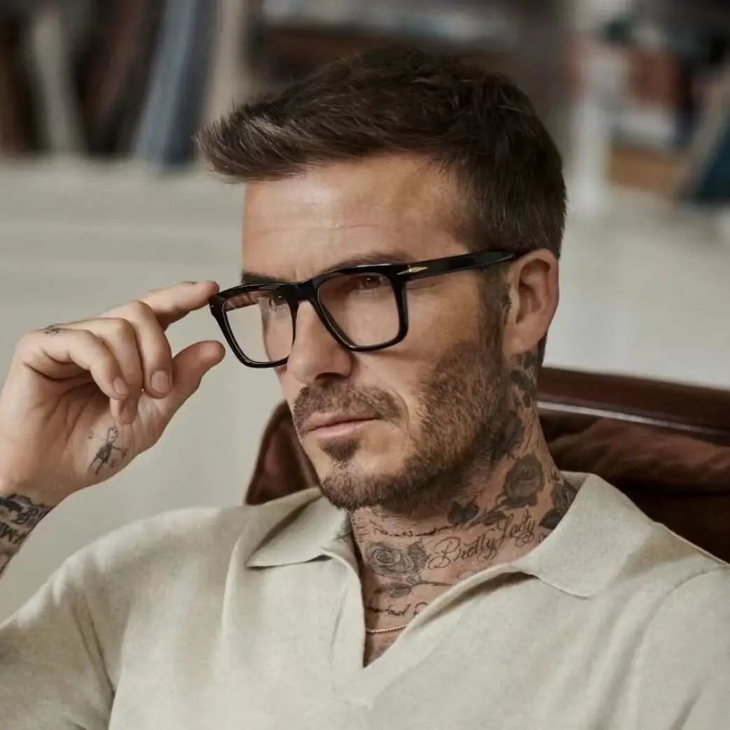 Square Frame Anti-Blue Light Sunglasses Black - Image 21