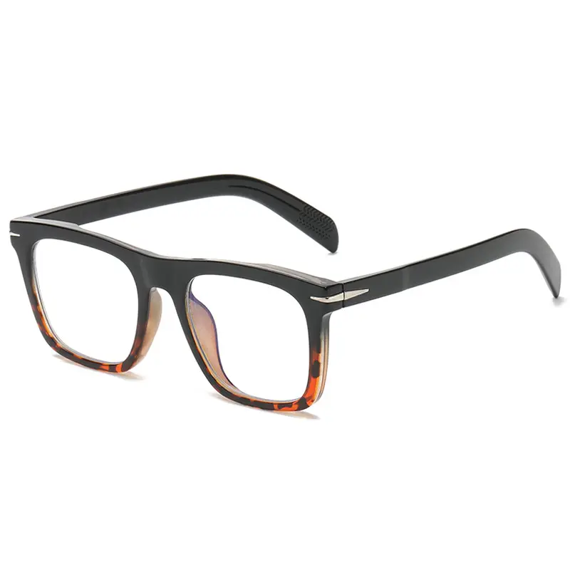 Square Frame Anti-Blue Light Sunglasses Black - Image 14