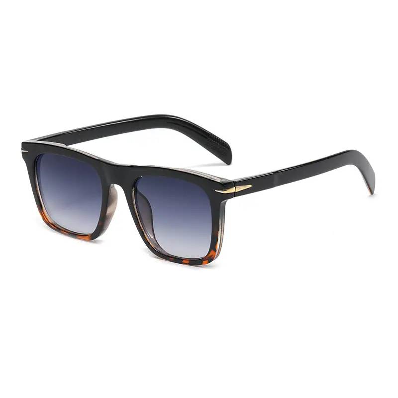 Square Frame Anti-Blue Light Sunglasses Black - Image 9