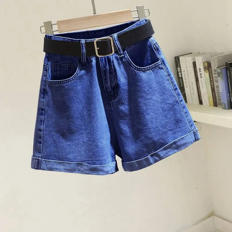 Black High-Waist Denim Shorts for Women - Image 5
