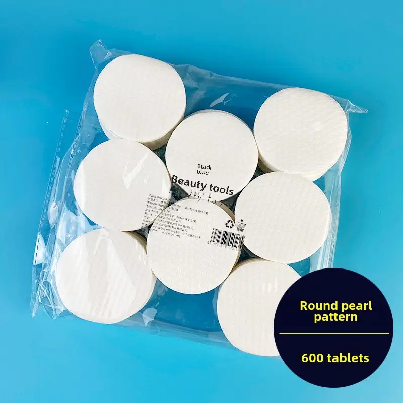 1200 Pcs White Pearl Cotton Round Pads - Image 2
