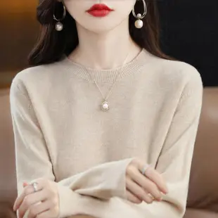 Women Green Knit Pullover Round Neck Slim Fit 2025 — feature 31