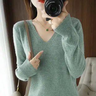 Women Green Knit Pullover Round Neck Slim Fit 2025 — feature 5