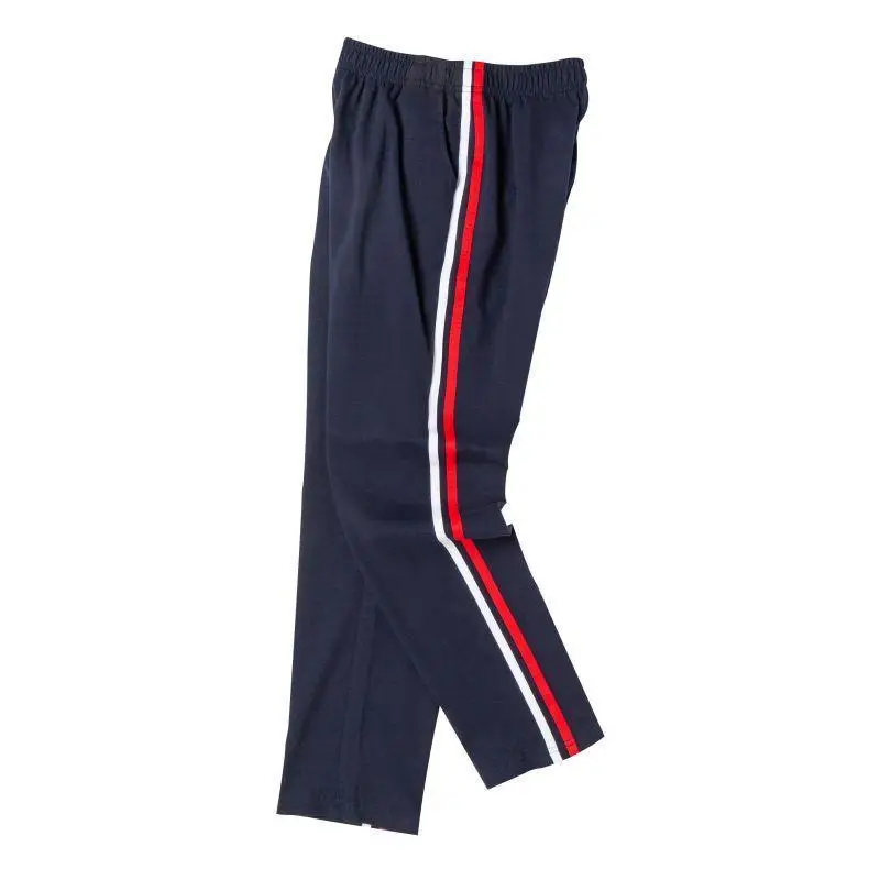 Children's Blue Sports Pants One Bar Two Bar School Pants Boys Girls Spring Autumn Big Children's School Uniform Pants for Primary School Students