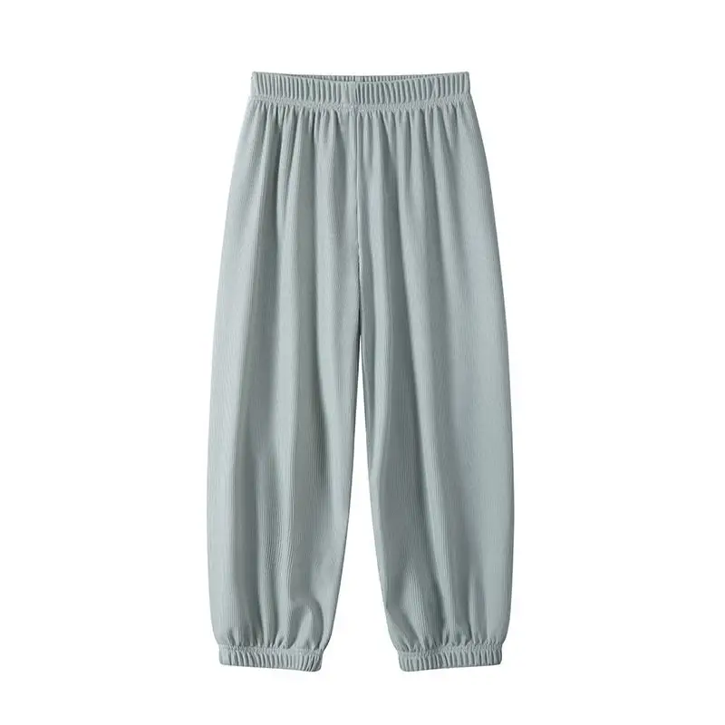 Baby's Ice Silk Anti-Mosquito Pants Blue Summer - Image 12