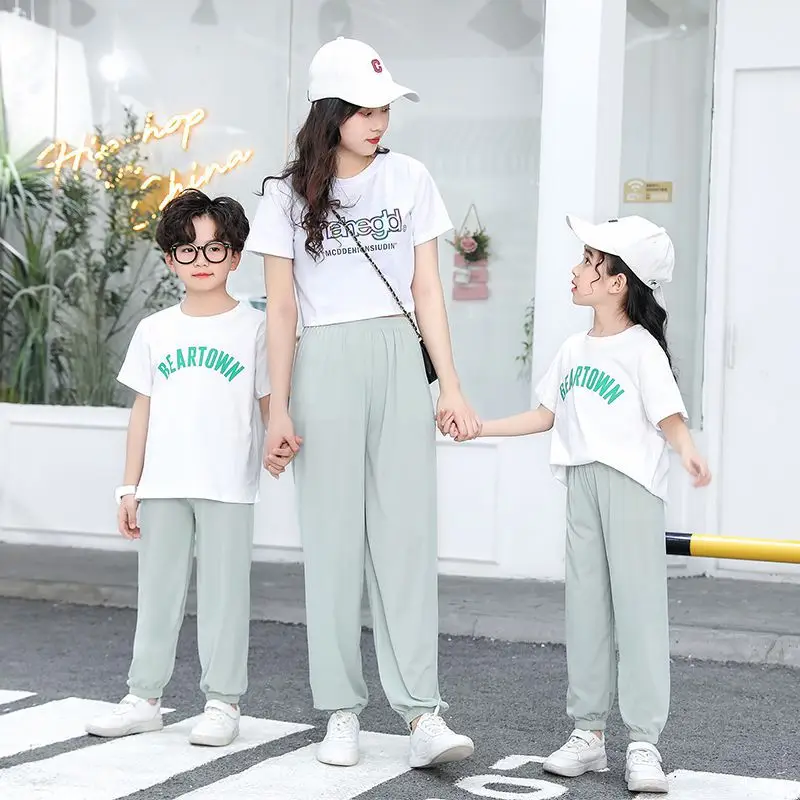 Baby's Ice Silk Anti-Mosquito Pants Blue Summer - Image 4