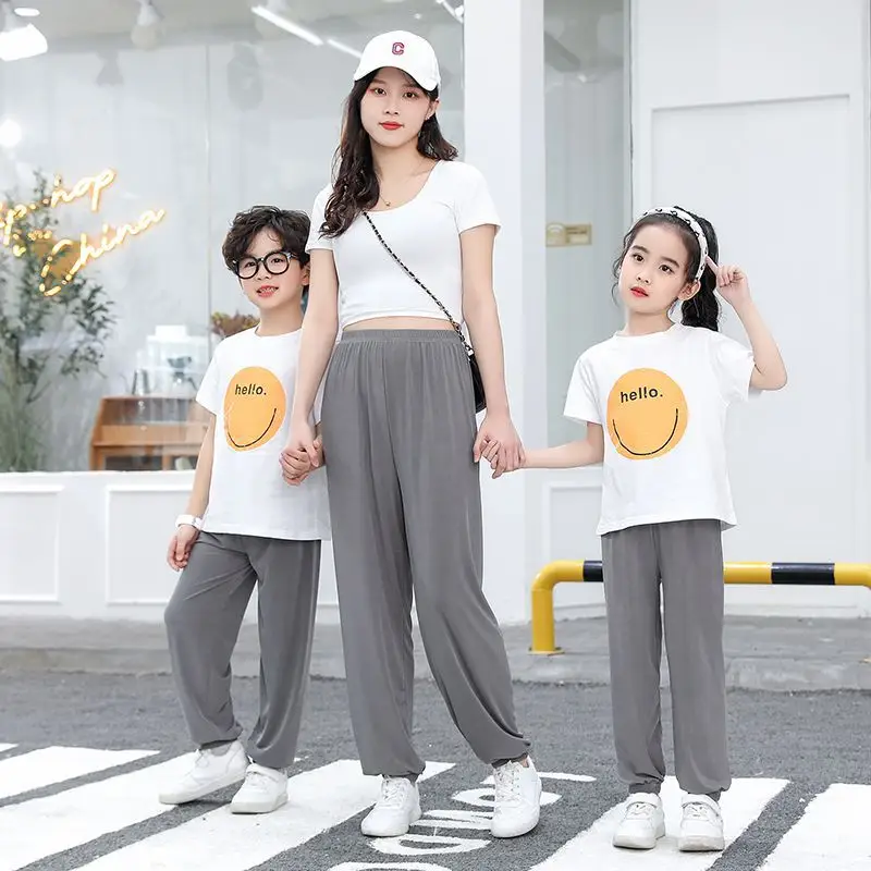 Baby's Ice Silk Anti-Mosquito Pants Blue Summer - Image 7