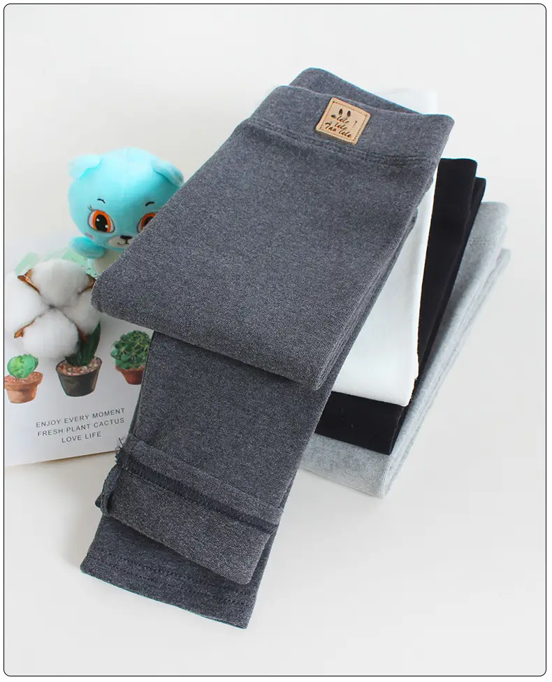 Girls Slim Fit Cotton Leggings Spring Wear Pants Large — feature 30