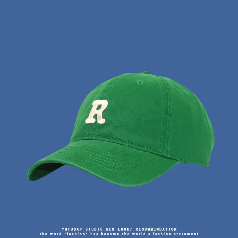 Green R Cap Women Sun Hat Face Protector - Image 3