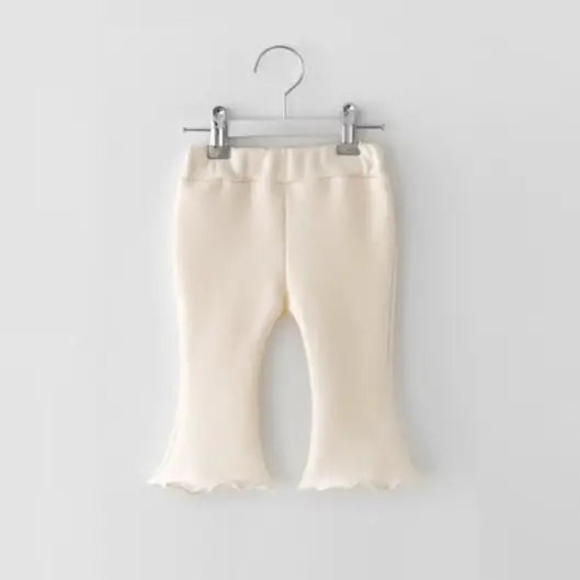 Korean Spring New Girls' Plaid Flared Pants Baby Cotton