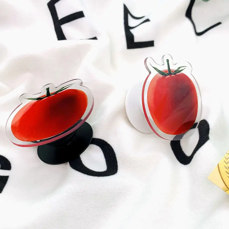 Special-shaped phone airbag bracket with tomato tomato ins design — feature 7