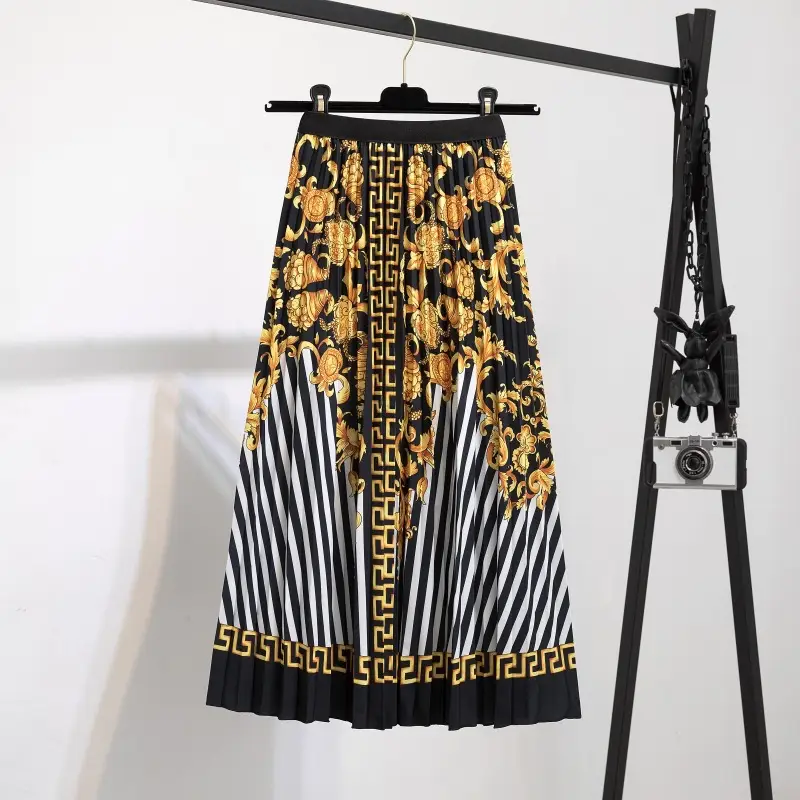 Printed Leopard Print Pleated Skirt for Women - Image 11
