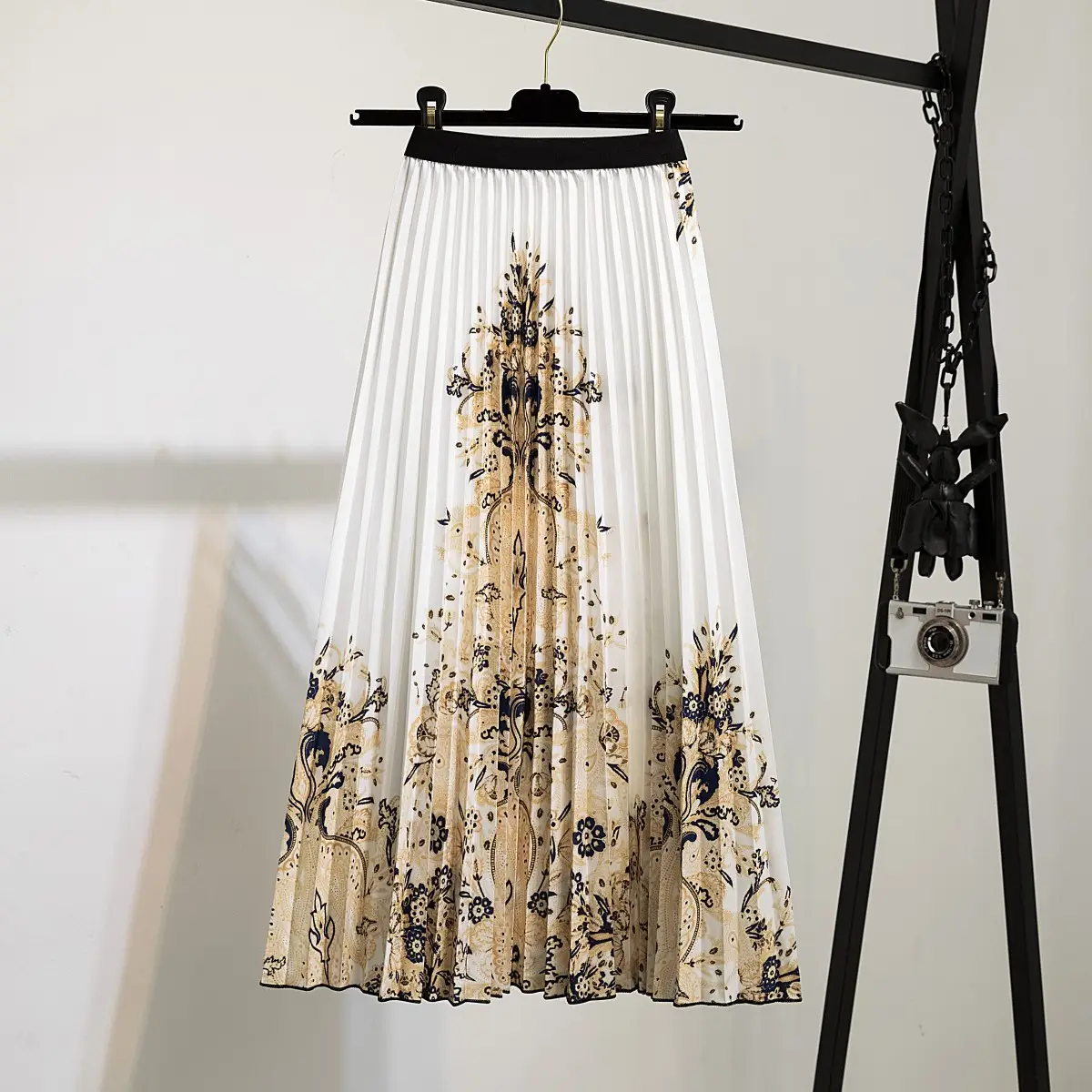 Printed Leopard Print Pleated Skirt for Women - Image 17