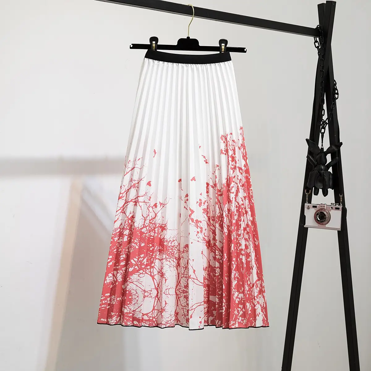 Printed Leopard Print Pleated Skirt for Women - Image 20