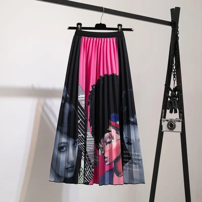 Printed Leopard Print Pleated Skirt for Women - Image 5