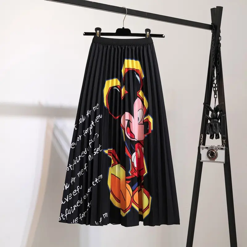 Printed Leopard Print Pleated Skirt for Women - Image 6