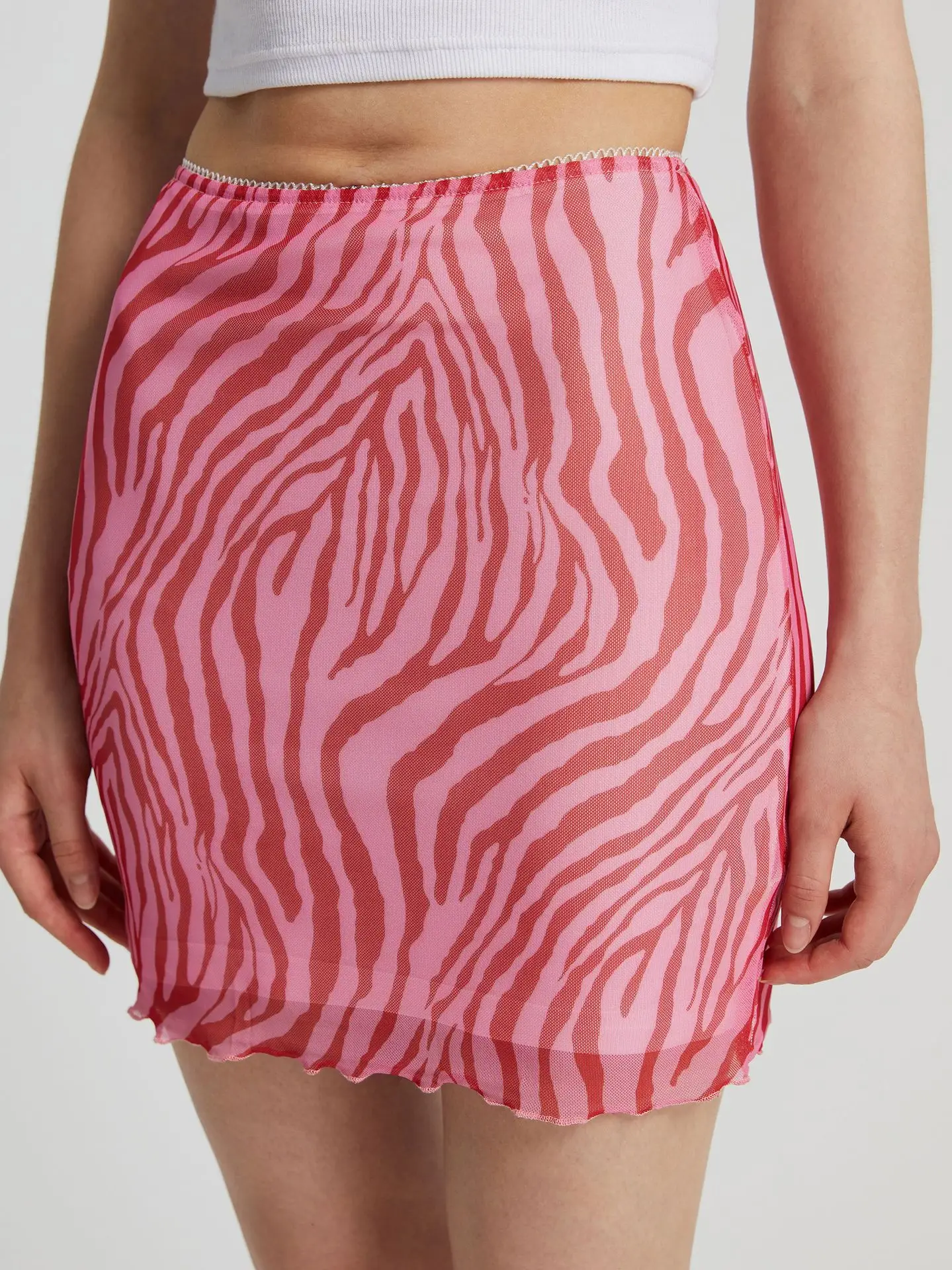 Women's Printed Hip Skirt High Waist European Style - Image 9