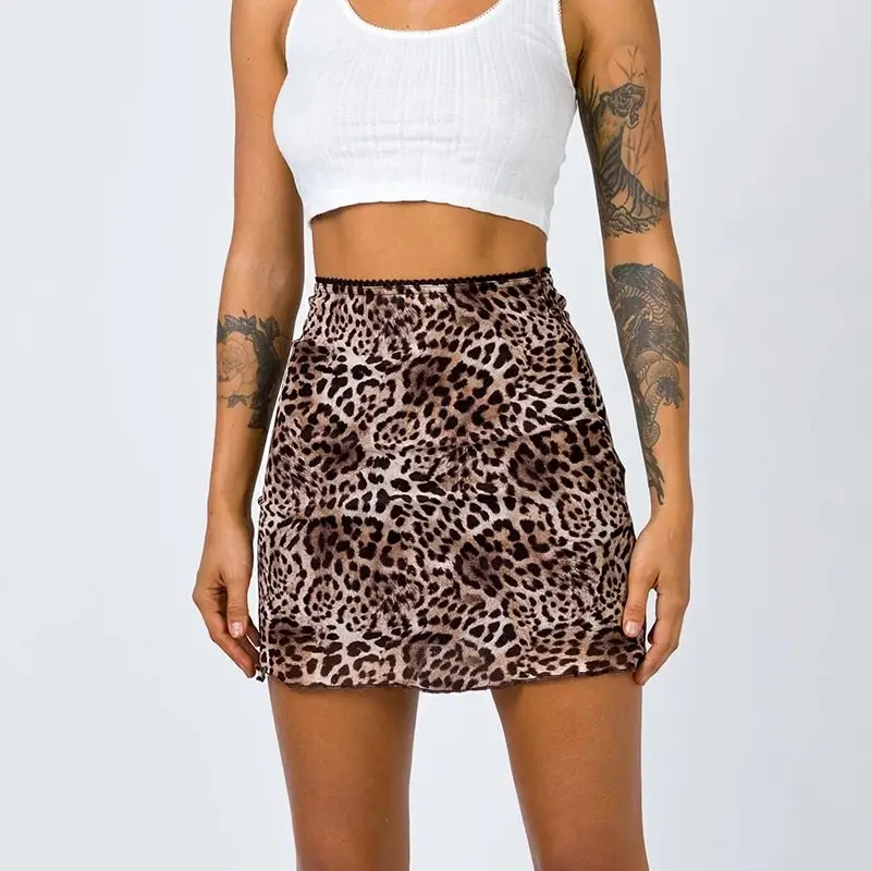 Women's Printed Hip Skirt High Waist European Style - Image 3