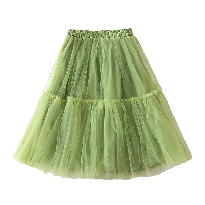 Girls Puffy Turgelell Skirt Black White Cat Print - Image 10