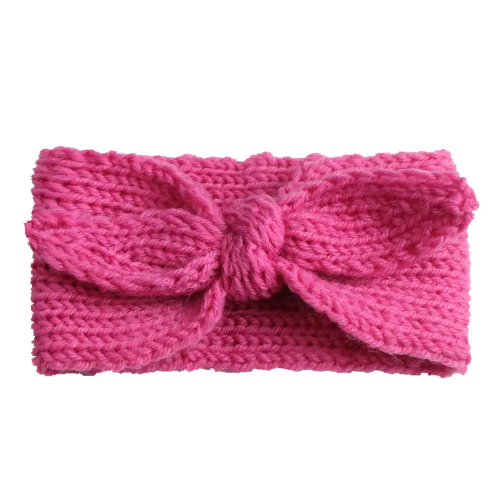 Red Knitted Bow Headband for Girls Baby Accessories - Image 10
