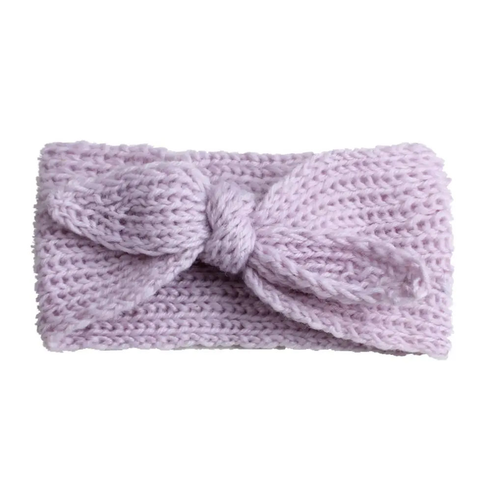 Red Knitted Bow Headband for Girls Baby Accessories - Image 3