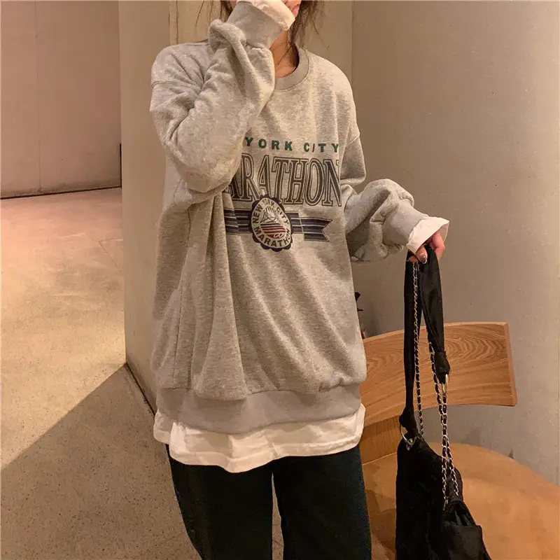 2022 Korean Style Women's Printed Letter Pullover Set — feature 11