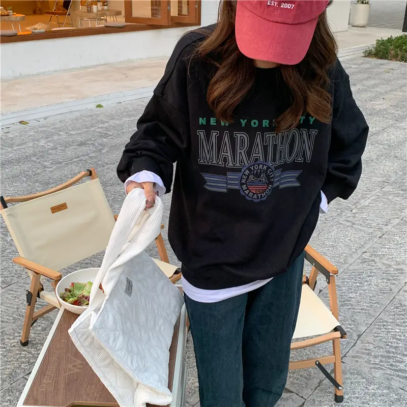 2022 Korean Style Women's Printed Letter Pullover Set — feature 15