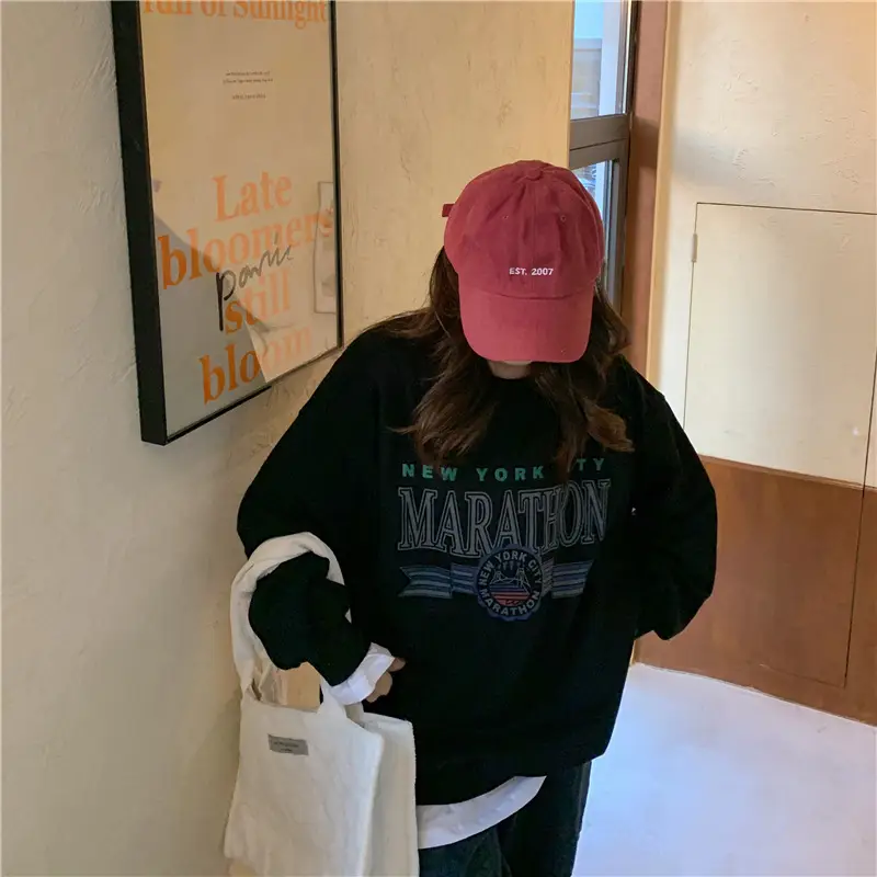 2022 Korean Style Women's Printed Letter Pullover Set — feature 20