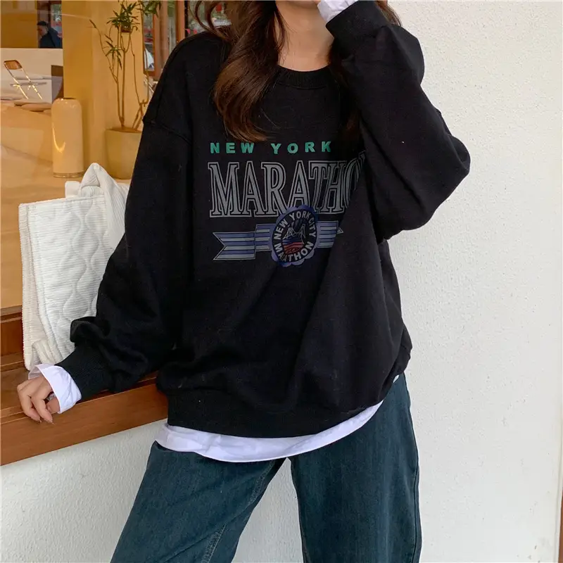 2022 Korean Style Women's Printed Letter Pullover Set — feature 22
