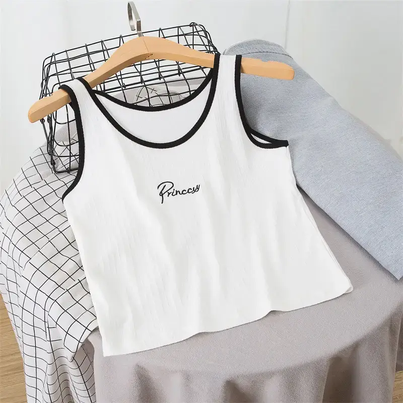 Women's Pink Camisole Vest with "Promise" Print