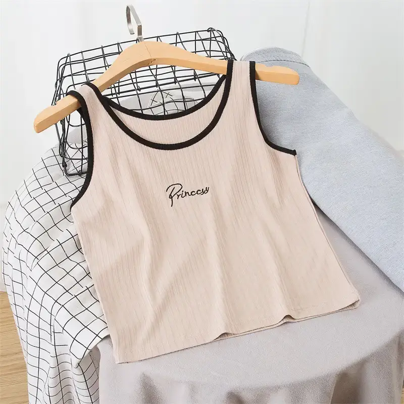 Women's Pink Camisole Vest with "Promise" Print